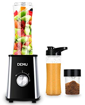 DEMU Personal 2-Speed Smoothie Blender Nutrient & Vitamin Extraction Shaker with Grinder Cup and Sport Bottles …