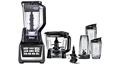 Nutri Ninja Blender/Food Processor with Auto-iQ 1200-Watt Base, 72oz Pitcher, 64oz Processor Bowl, 18, 24, and 32oz Cups, and Prep Blades (BL682)