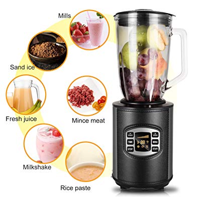 Flagup Smoothie Maker Blender, 800W 12-Speed 5 Modes Programmed Food Processor, 54 oz