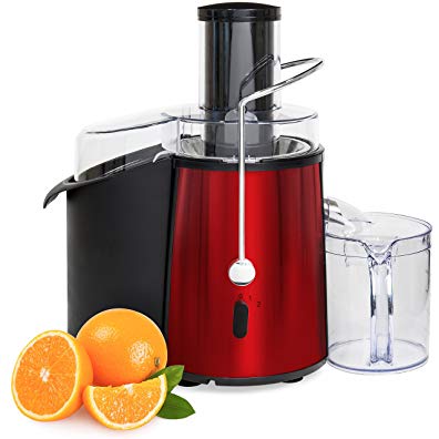 Best Choice Products 2-Speed 700-Watt Stainless Steel Fruit Vegetable Power Juicer Extractor w/Wide Chute - Red