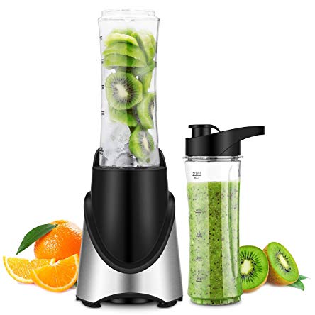Personal Blender for Frozen Fruit Ice Smoothie, 300W(24,000RMP ...